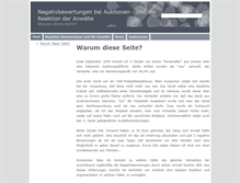 Tablet Screenshot of negativbewertungen.jkirchner.net